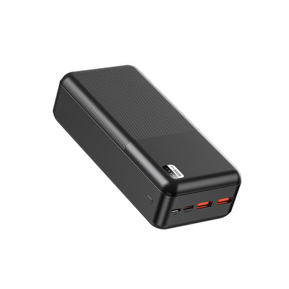 Xipin PX723 Hızlı Şarj Özellikli LED Işık Göstergeli Dual USB Taşınabilir Powerbank 30000mAh Siyah