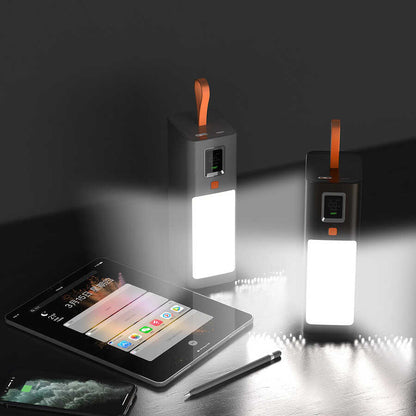 Xipin T133L Işıklı PD 100W Hızlı Şarj Özellikli 40000 Mah Powerbank Gri