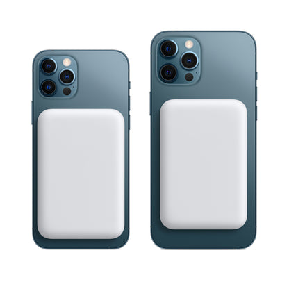 Xipin WS-T123 M-safe Wireless Şarj Özellikli Akıllı Magnetik Powerbank 5000mAh Beyaz