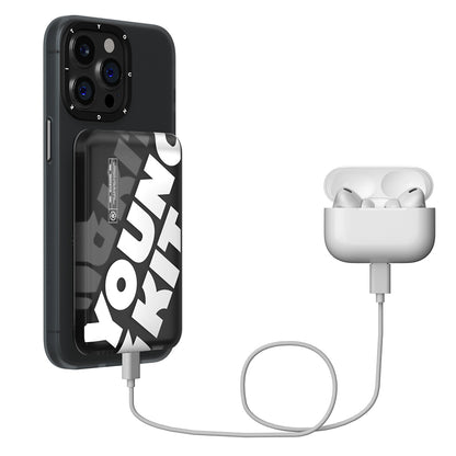 Youngkit APE Hızlı Şarj Özellikli Wireless Powerbank 15W 5000mAh Beyaz