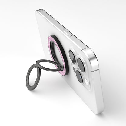 Youngkit Colorful Serisi Double Magnetik Ring Stand Telefon Tutucu Siyah