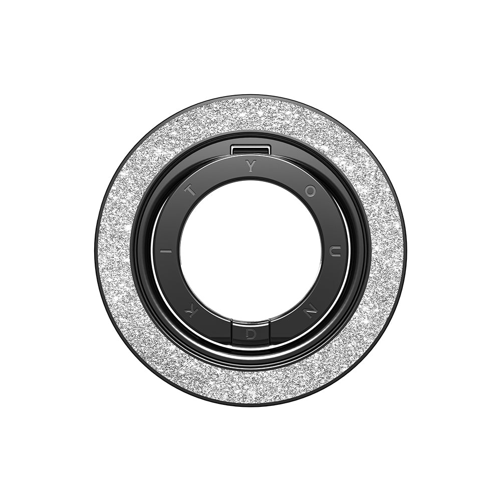 Youngkit Colorful Serisi Double Magnetik Ring Stand Telefon Tutucu Gümüş