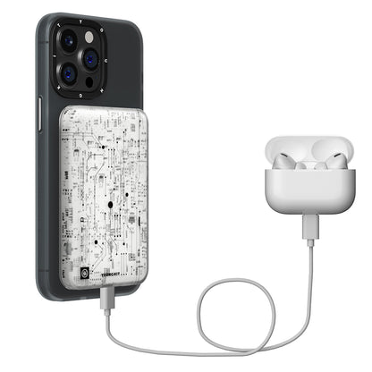 Youngkit Tech Hızlı Şarj Özellikli Wireless Powerbank 15W 5000mAh Siyah