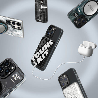 Youngkit Tech Hızlı Şarj Özellikli Wireless Powerbank 15W 5000mAh Beyaz