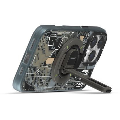 Youngkit Technology Serisi Telefon ve Tabletler için Magnetik Ring Stand Beyaz
