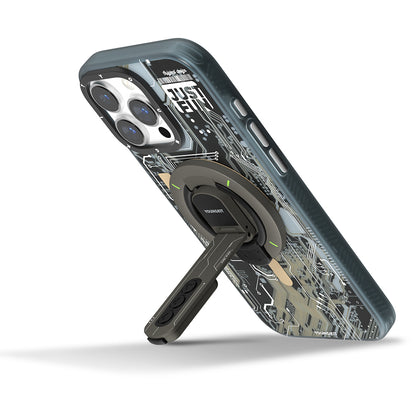 Youngkit Technology Serisi Telefon ve Tabletler için Magnetik Ring Stand Siyah