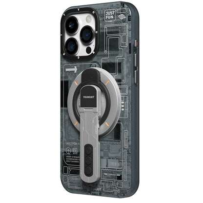 Youngkit Technology Serisi Telefon ve Tabletler için Magnetik Ring Stand Siyah