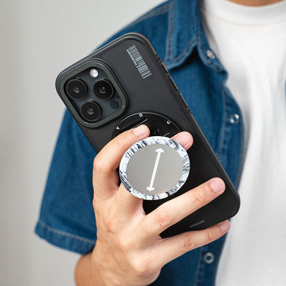 Youngkit Telefon ve Tabletler için Magnetik Ring Stand Siyah-Turuncu