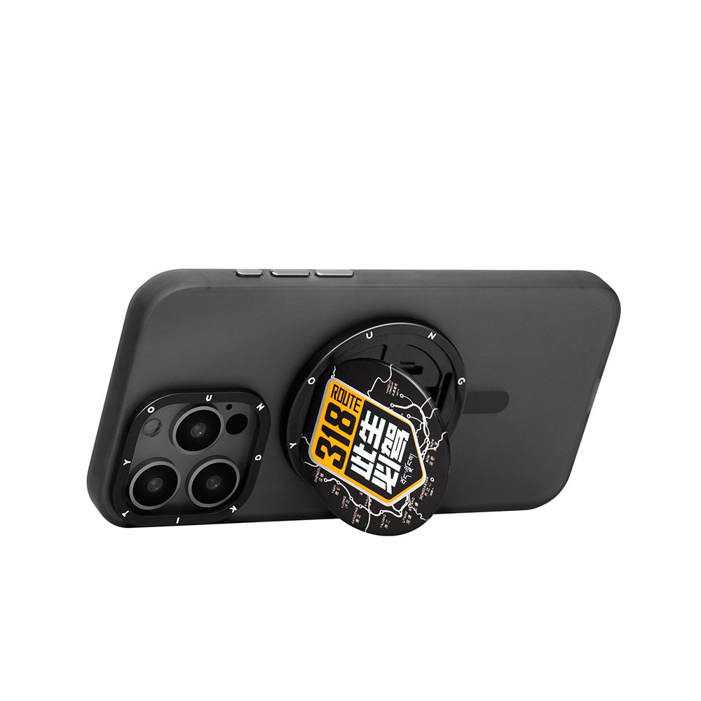 Youngkit Telefon ve Tabletler için Magnetik Ring Stand Gri