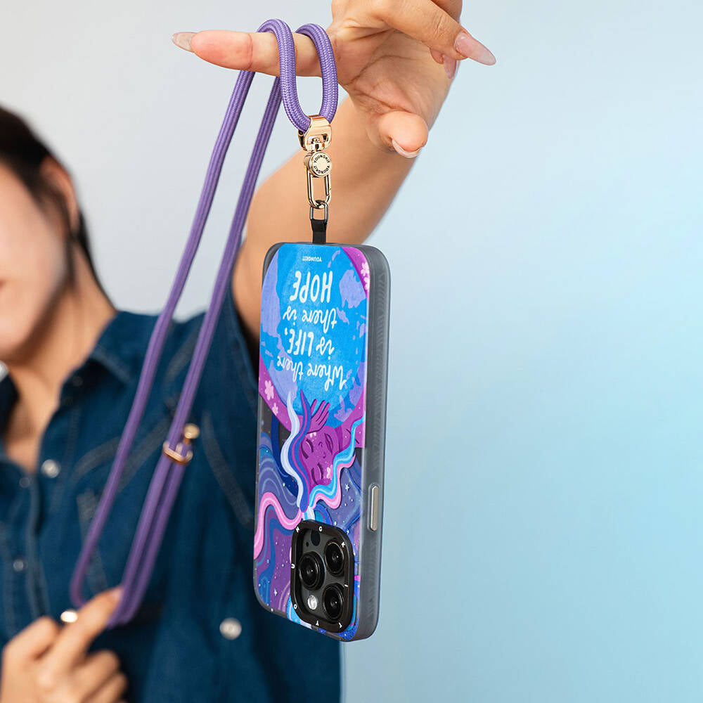 Youngkit YQ001 Cep Telefonu Boyun Askı İpi Pembe