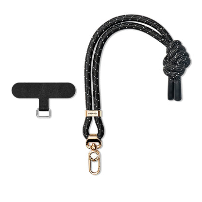 Youngkit YQ002 Yansıtıcı Şerit Desenli Cep Telefonu Bilek Askı İpi Kahverengi