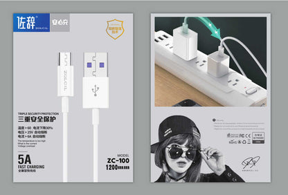 Zolcil ZC100 Micro Usb Kablo Beyaz