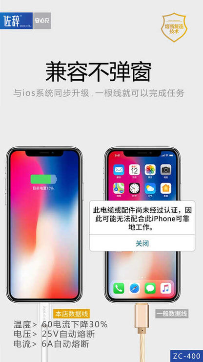 Zolcil ZC400 Lightnin To PD Kablo Beyaz