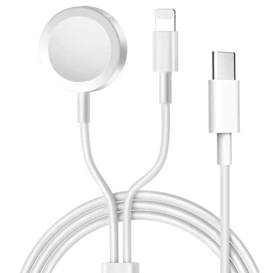 Zore Akıllı Saat Wireless To Lightning Type-C Şarj Kablosu 1.2M