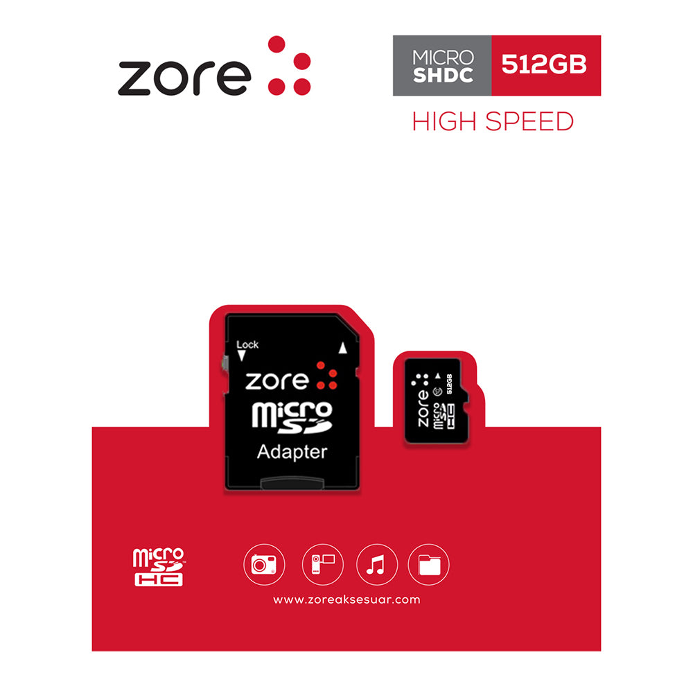 Zore Micro SD Hafıza Kartı 512GB