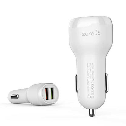Zore Puma Serisi 2 in 1 Type-C Araç Şarj Aleti