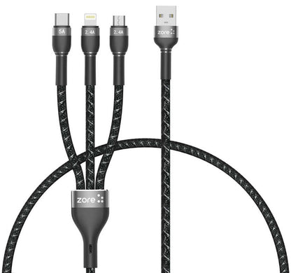 Zore Shira Serisi 3in1 USB Kablo 30cm